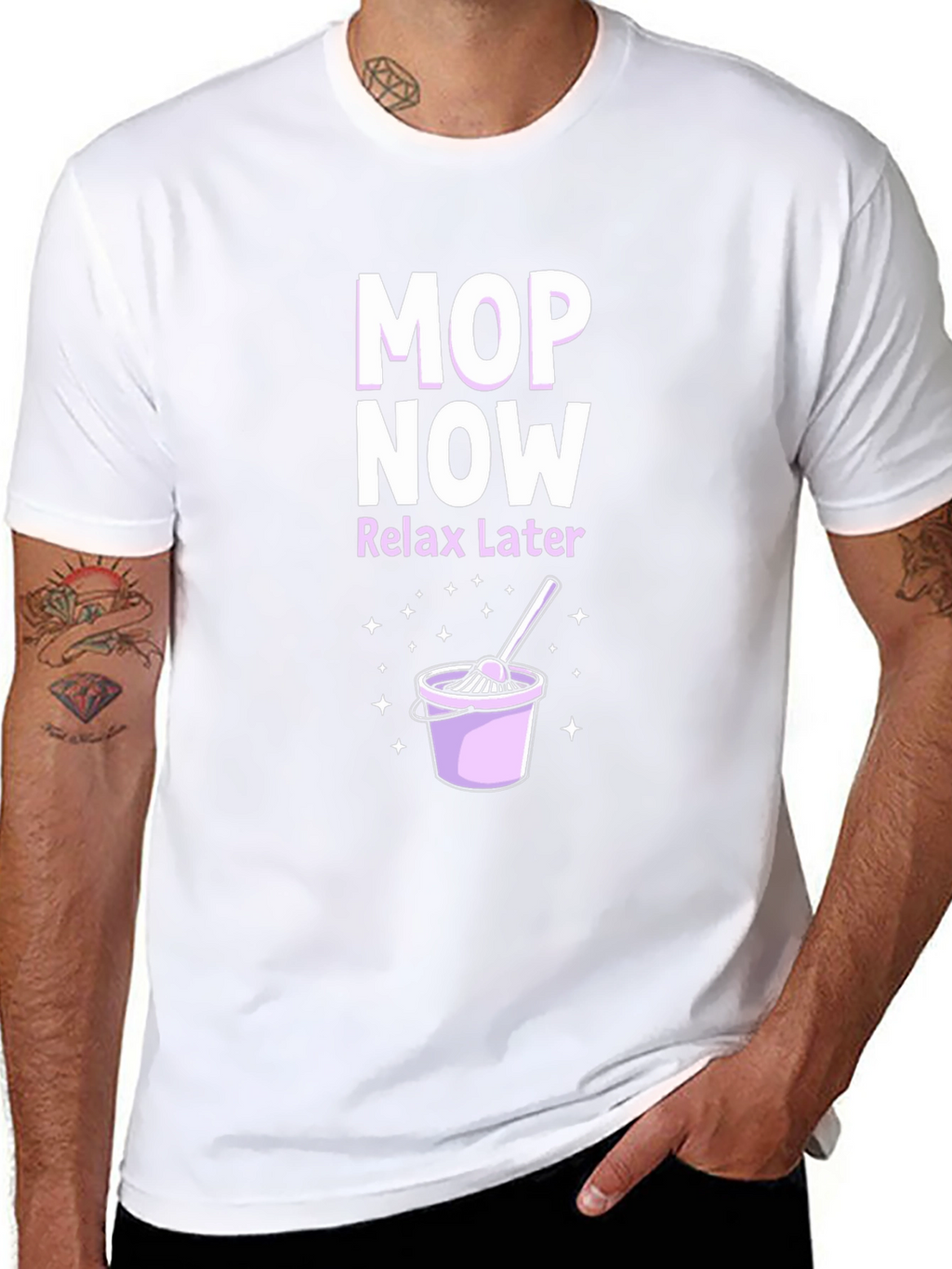 Mop Now Relax Later T-Shirt