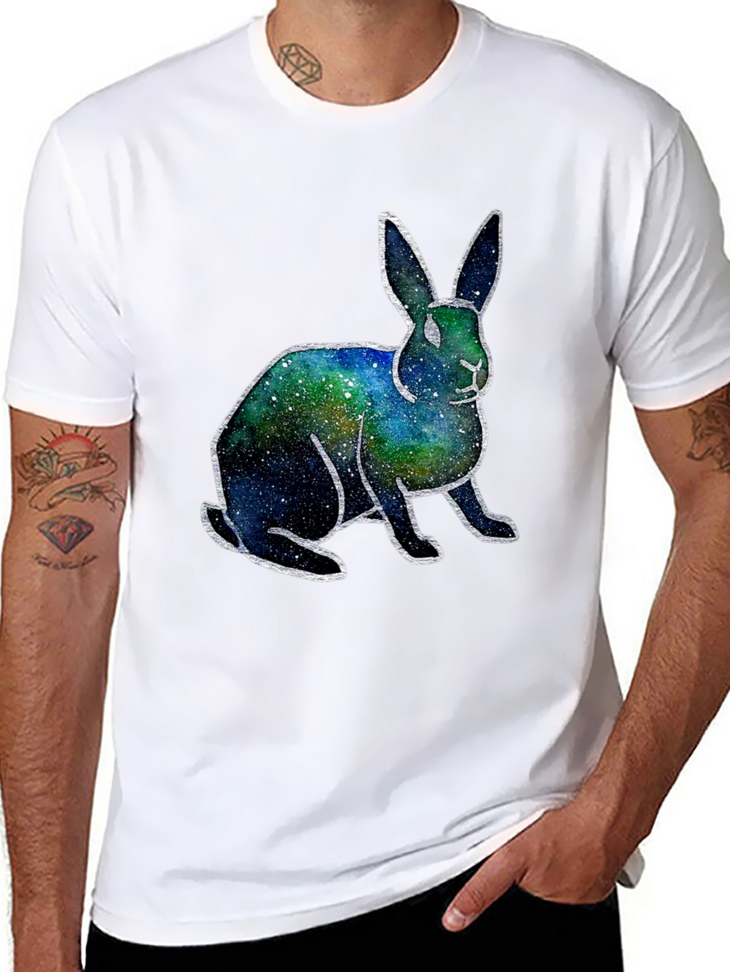 Galaxy Bunny T-Shirt - Unique Space Rabbit Tee