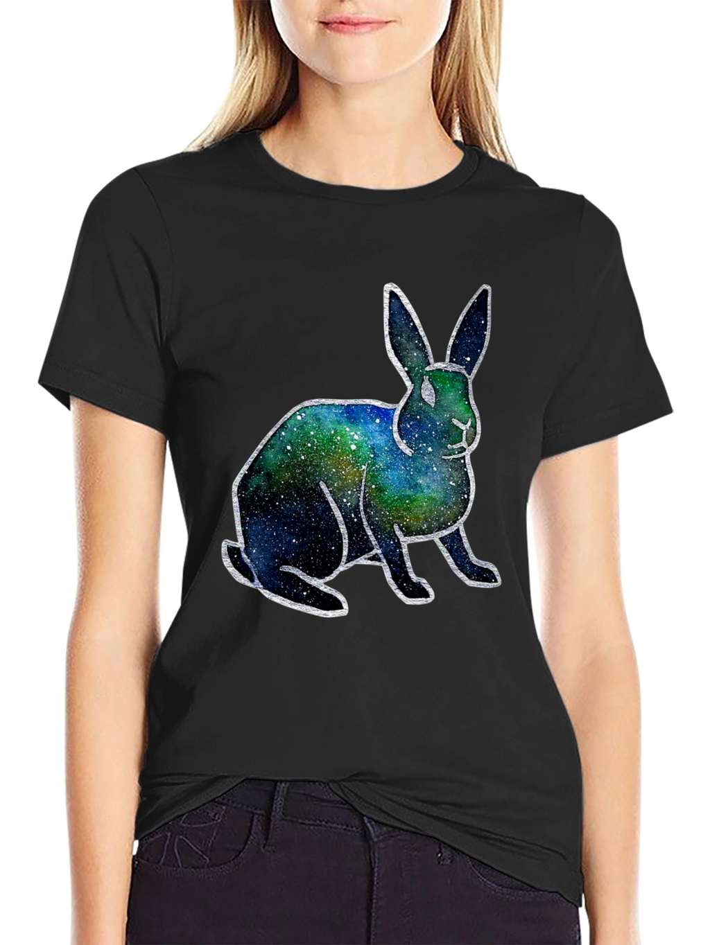 Galaxy Bunny T-Shirt - Unique Space Rabbit Tee