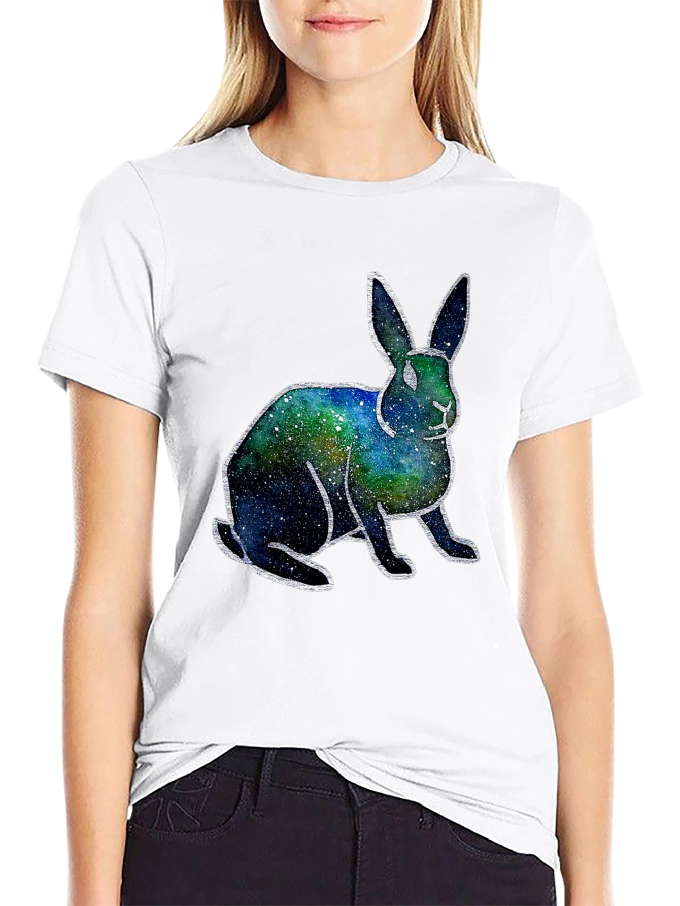 Galaxy Bunny T-Shirt - Unique Space Rabbit Tee
