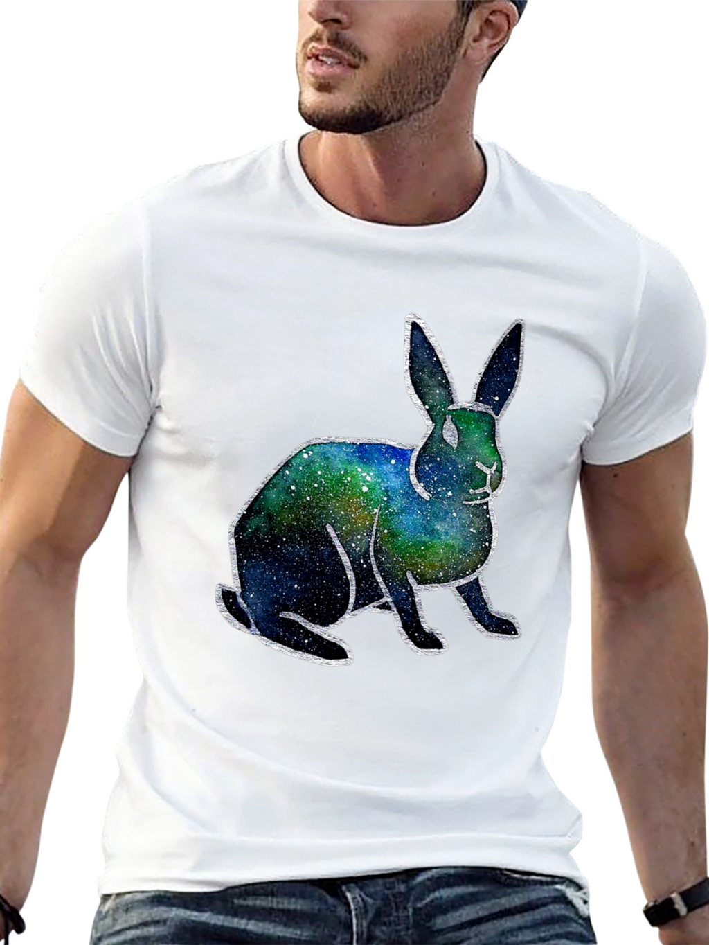 Galaxy Bunny T-Shirt - Unique Space Rabbit Tee