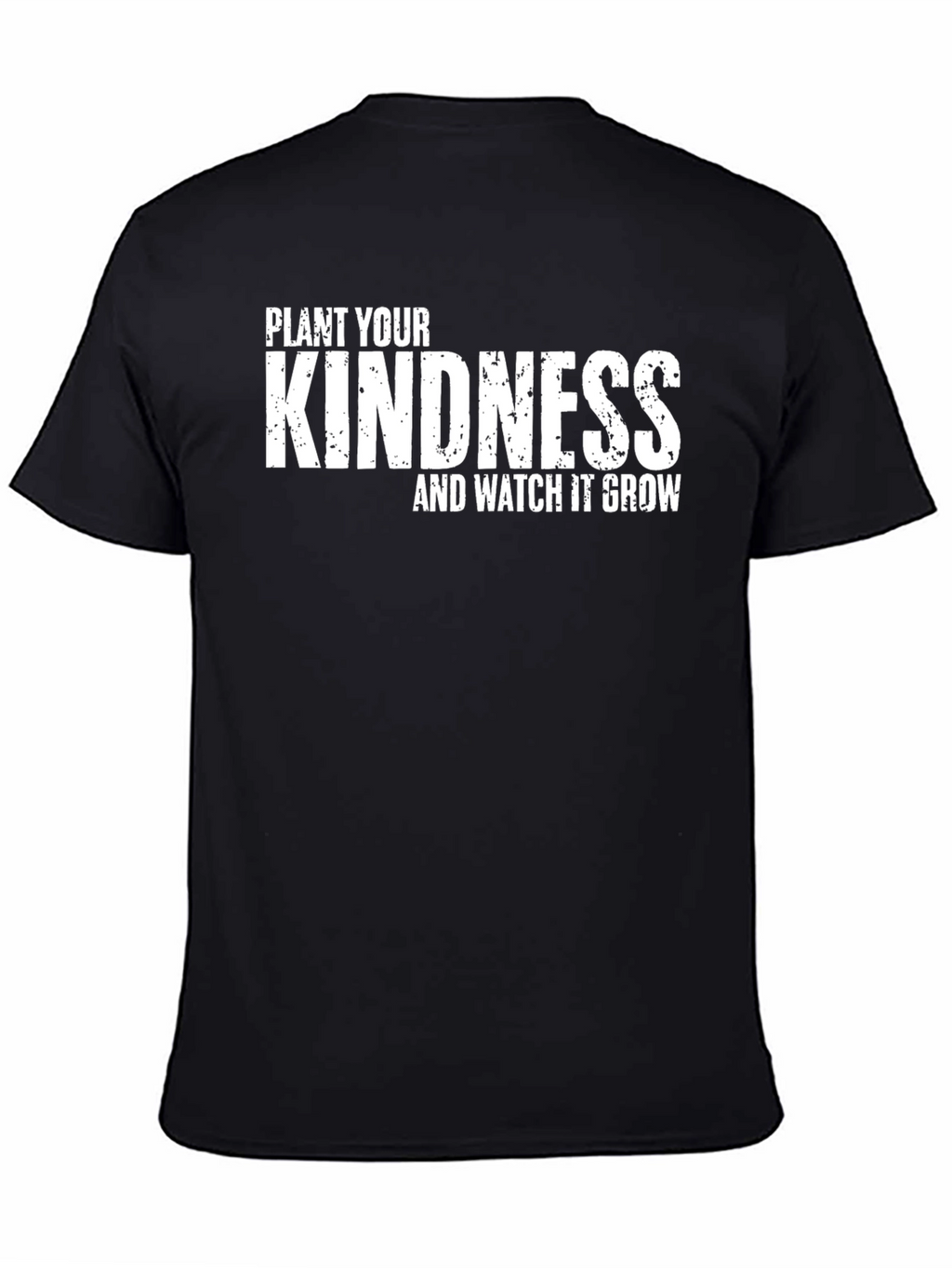 Kindness Grow T-Shirt - Black Cotton Blend