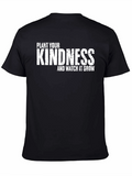 Kindness Grow T-Shirt - Black Cotton Blend