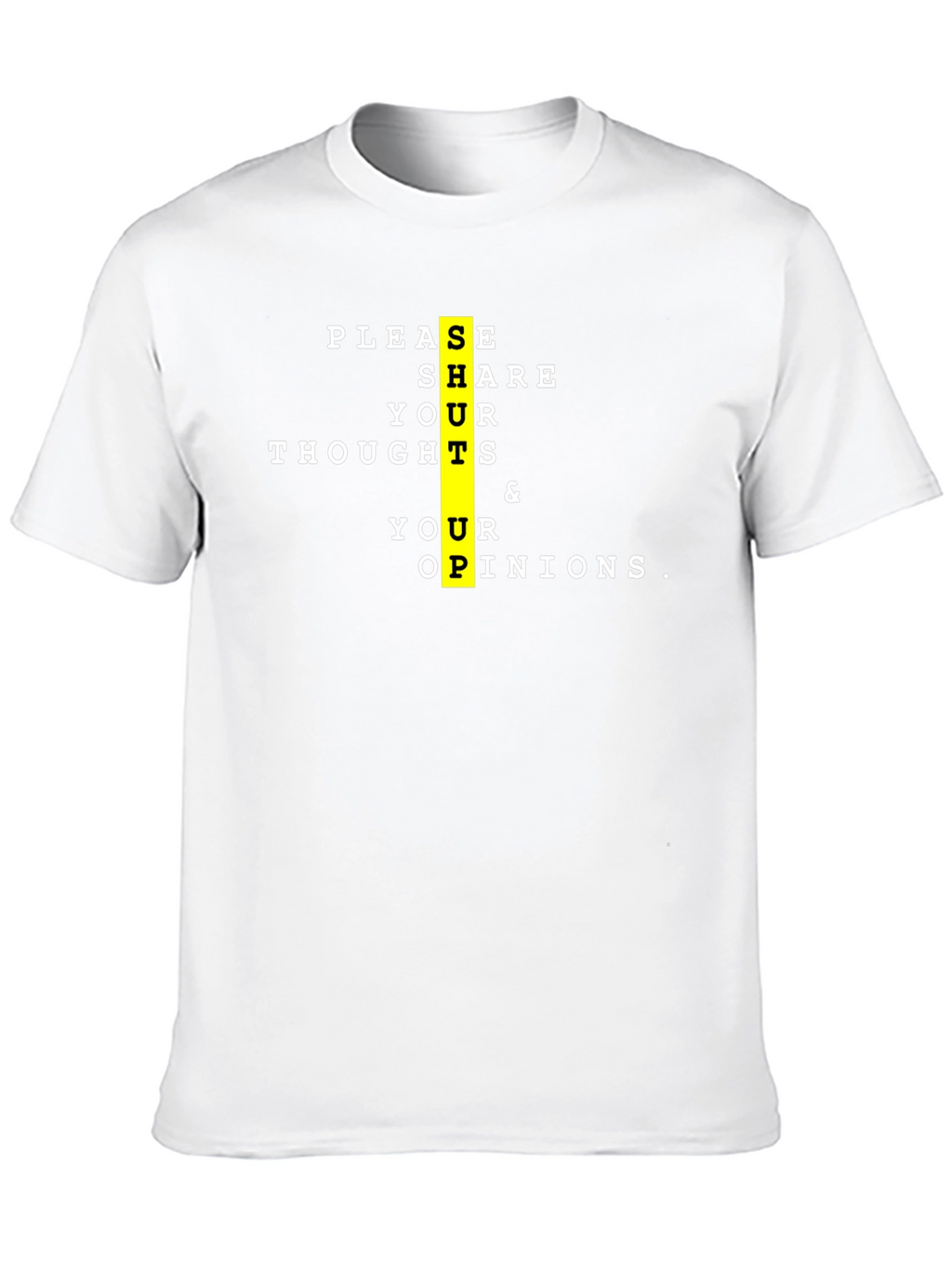 Share Your Thoughts Black Graphic Tee