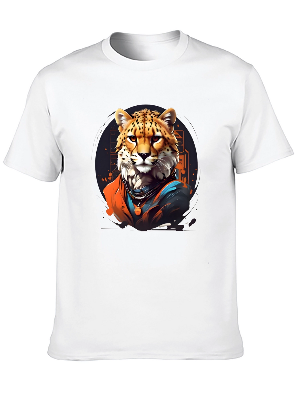 Cool Cheetah Graphic Tee - Black T-Shirt