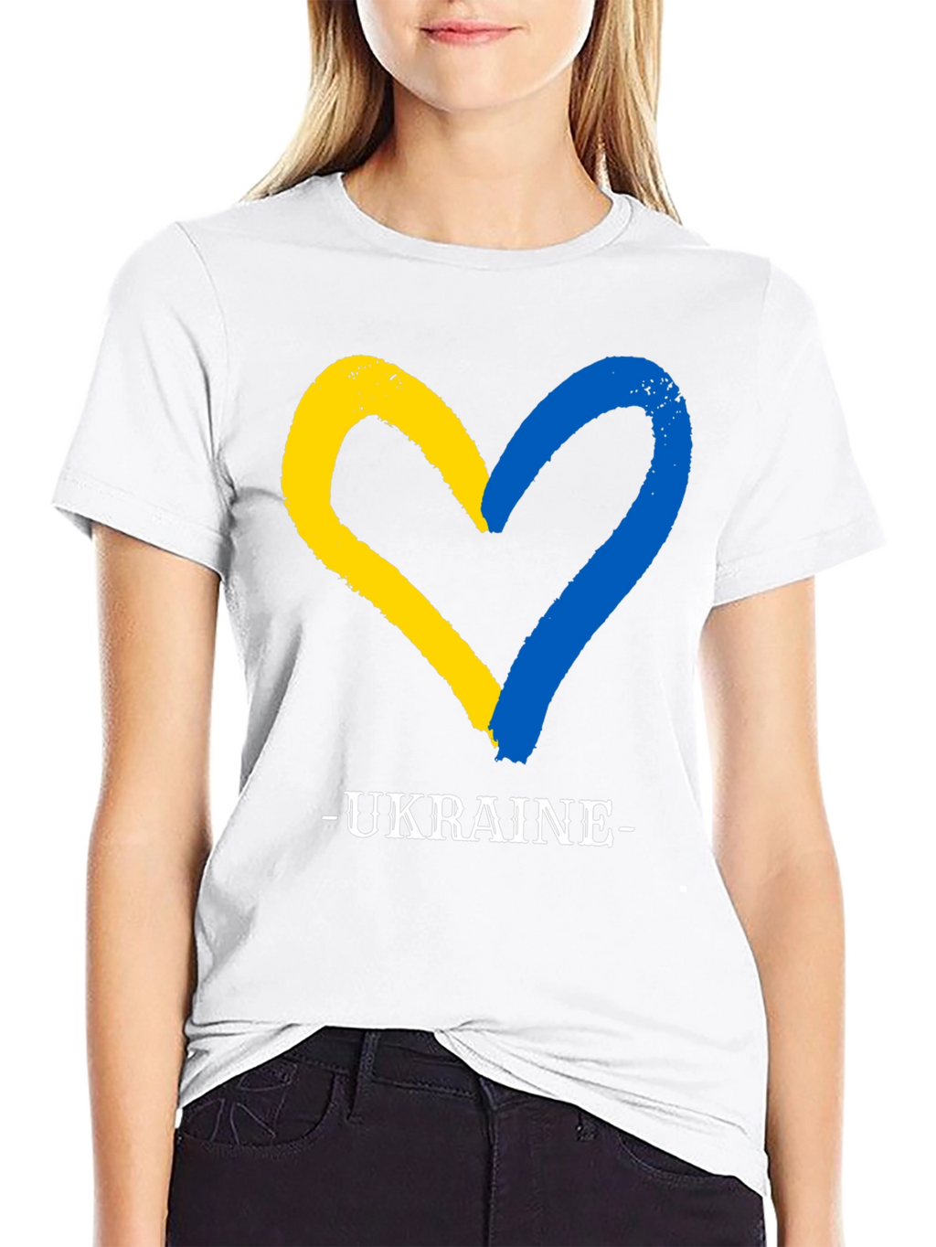 Ukraine Heart Flag T-Shirt