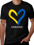 Ukraine Heart Flag T-Shirt