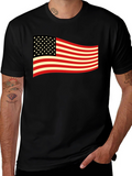 American Flag Graphic Tee - Patriotic USA T-Shirt