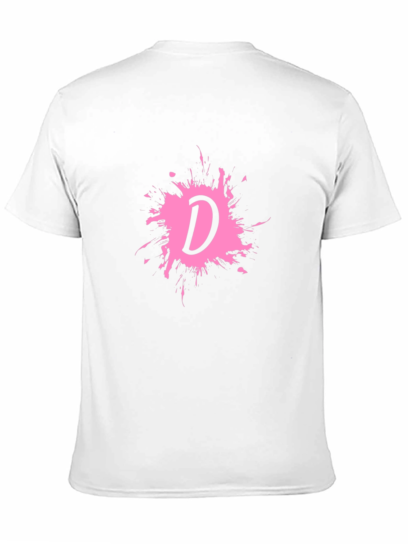 Letter D Splatter Graphic T-Shirt