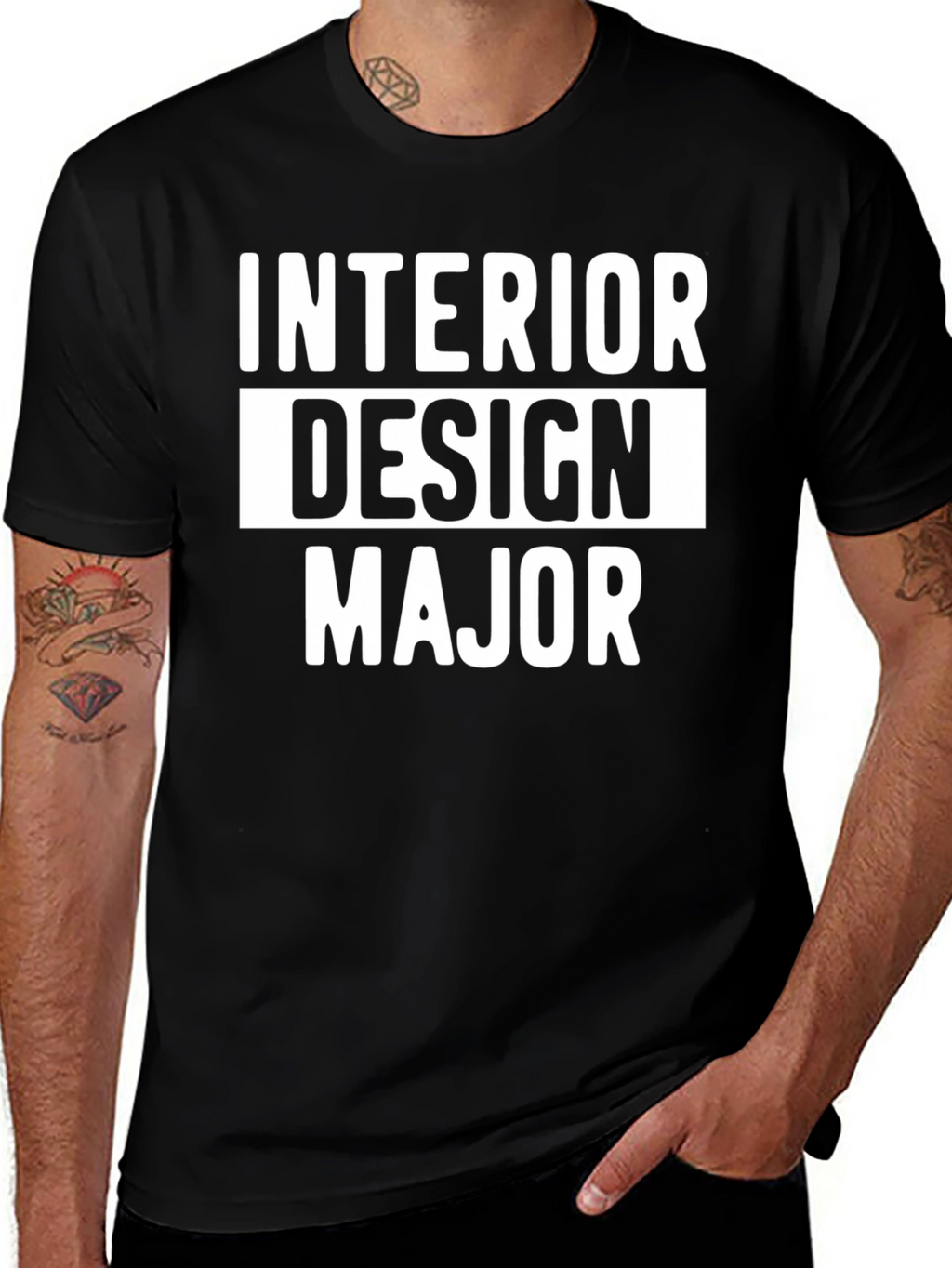 Interior Design Major T-Shirt Black