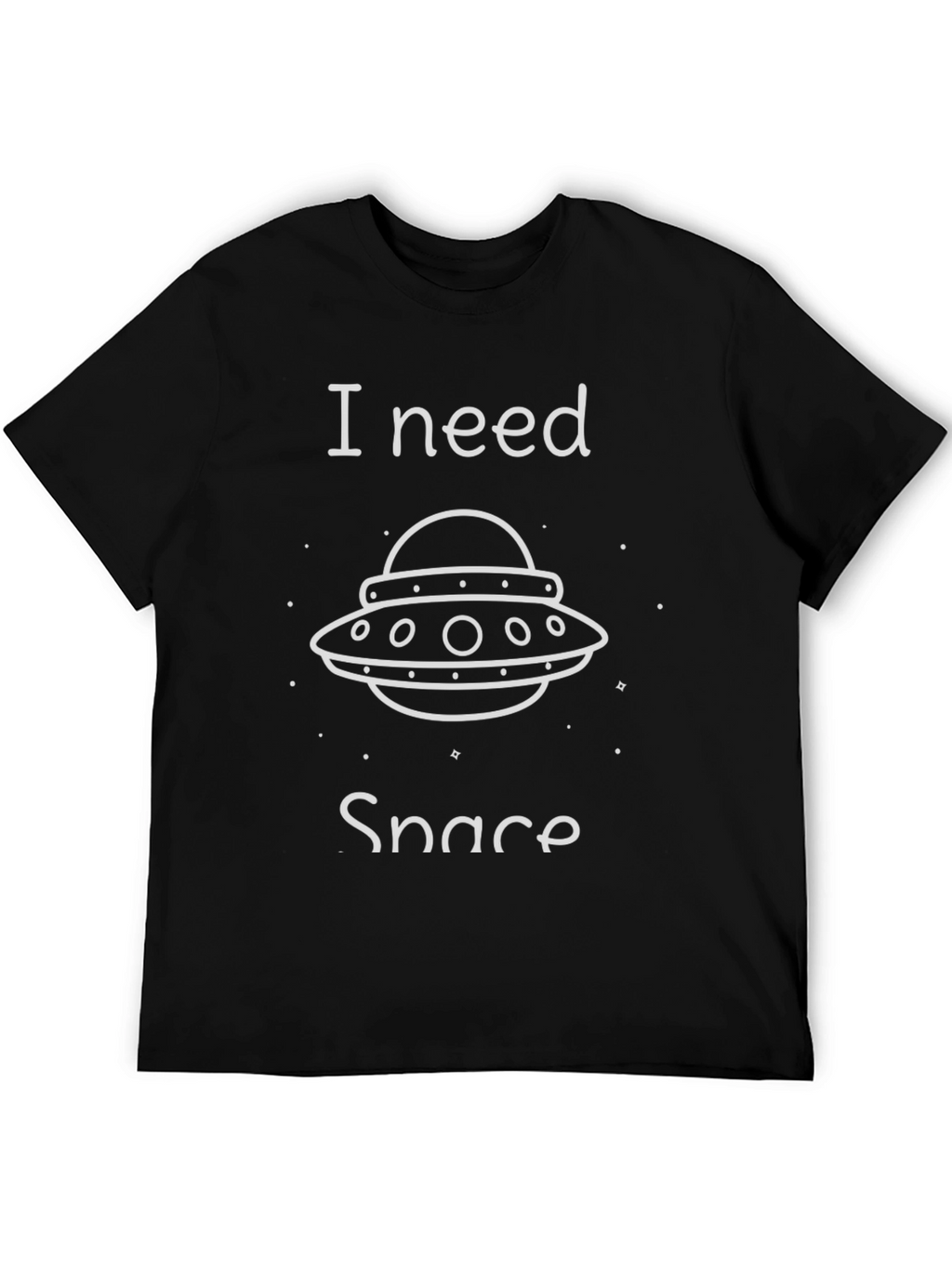 I Need Space UFO Graphic T-Shirt