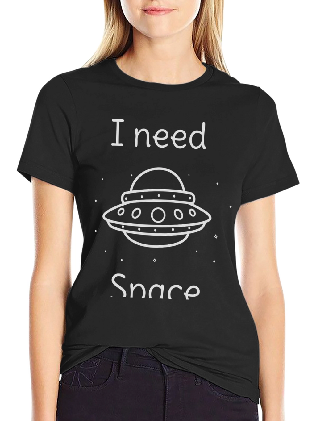 I Need Space UFO Graphic T-Shirt