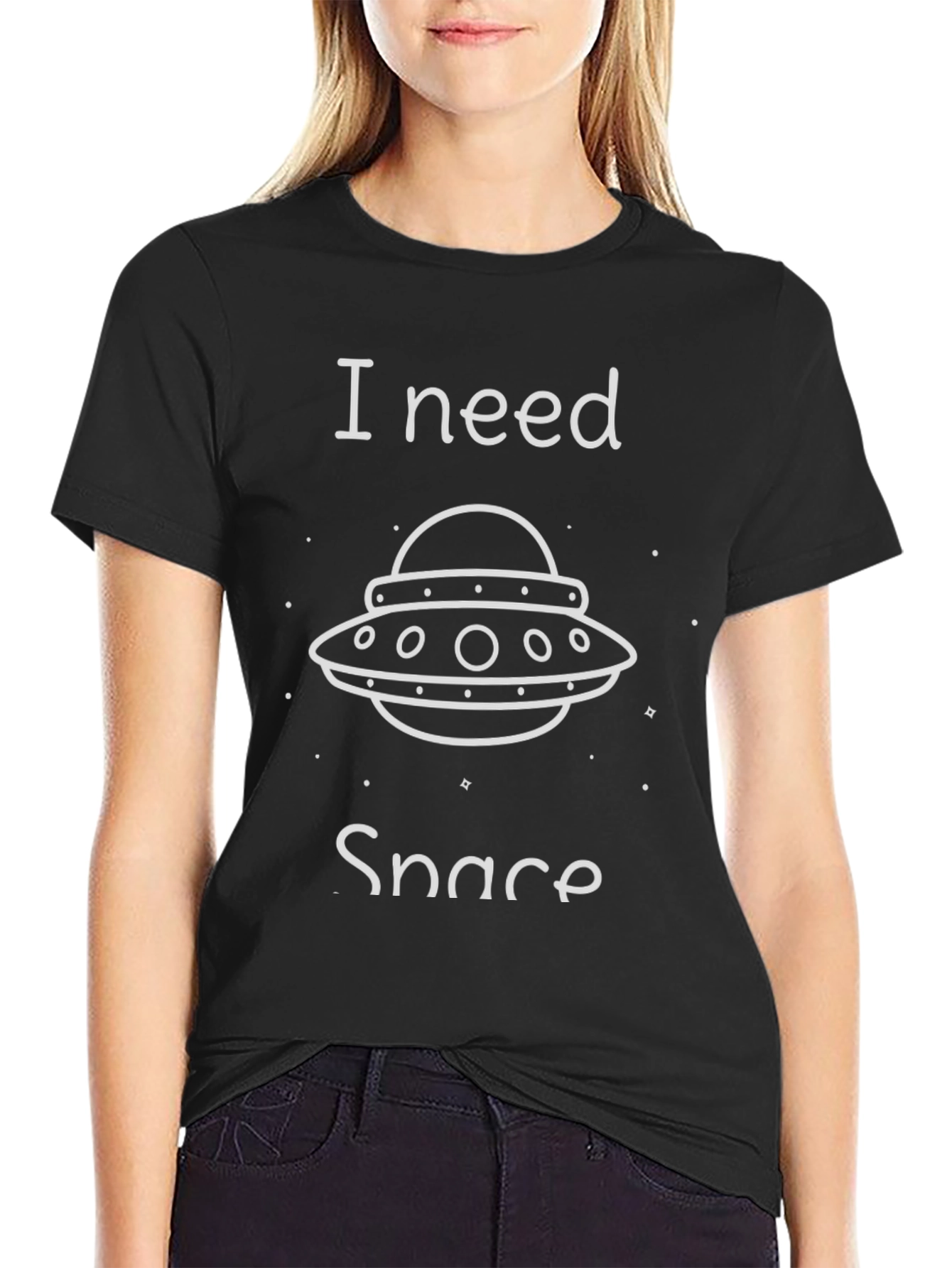 I Need Space UFO Graphic T-Shirt