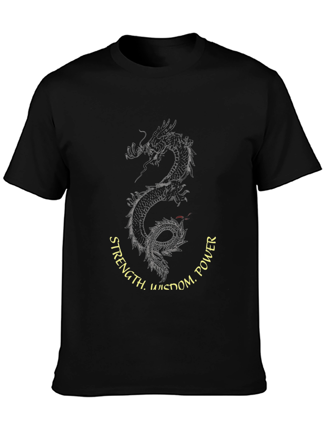 Dragon Wisdom Power Mens Graphic Tee