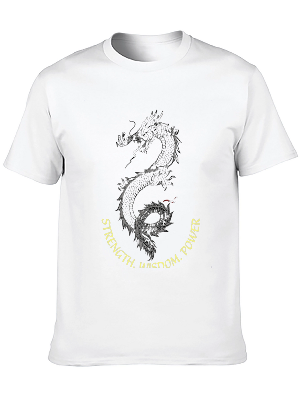 Dragon Wisdom Power Mens Graphic Tee