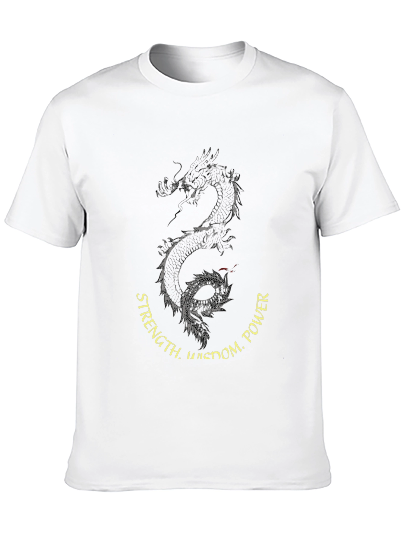 Dragon Wisdom Power Mens Graphic Tee