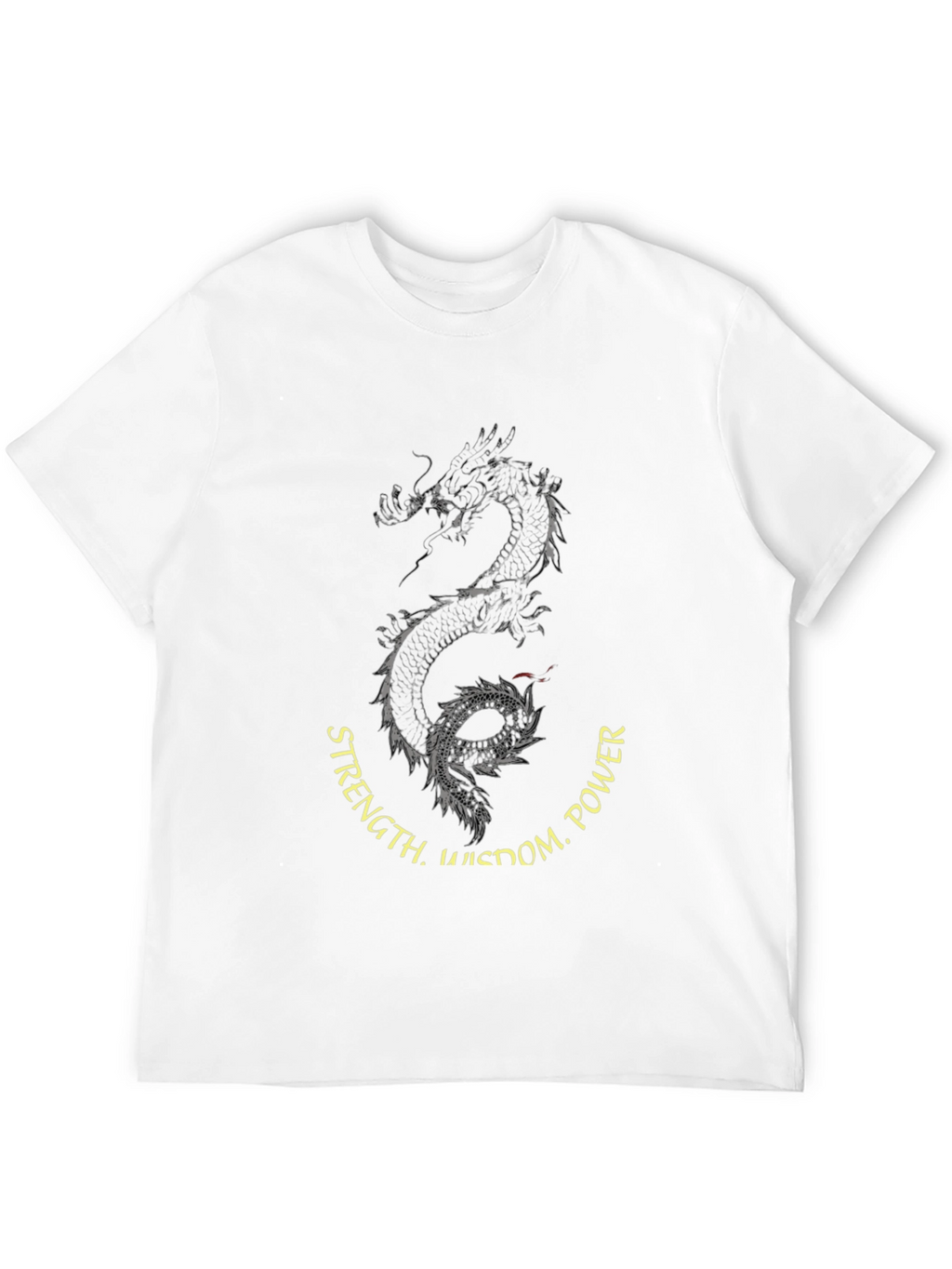 Dragon Wisdom Power Mens Graphic Tee