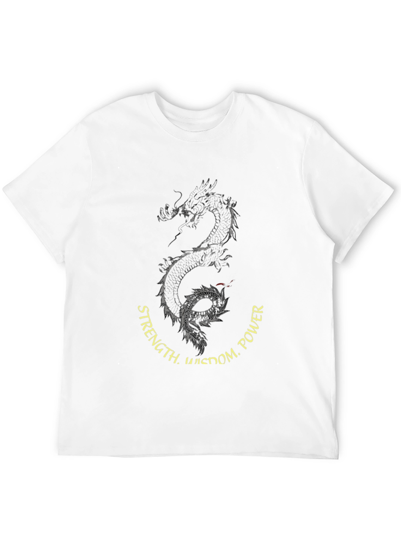 Dragon Wisdom Power Mens Graphic Tee