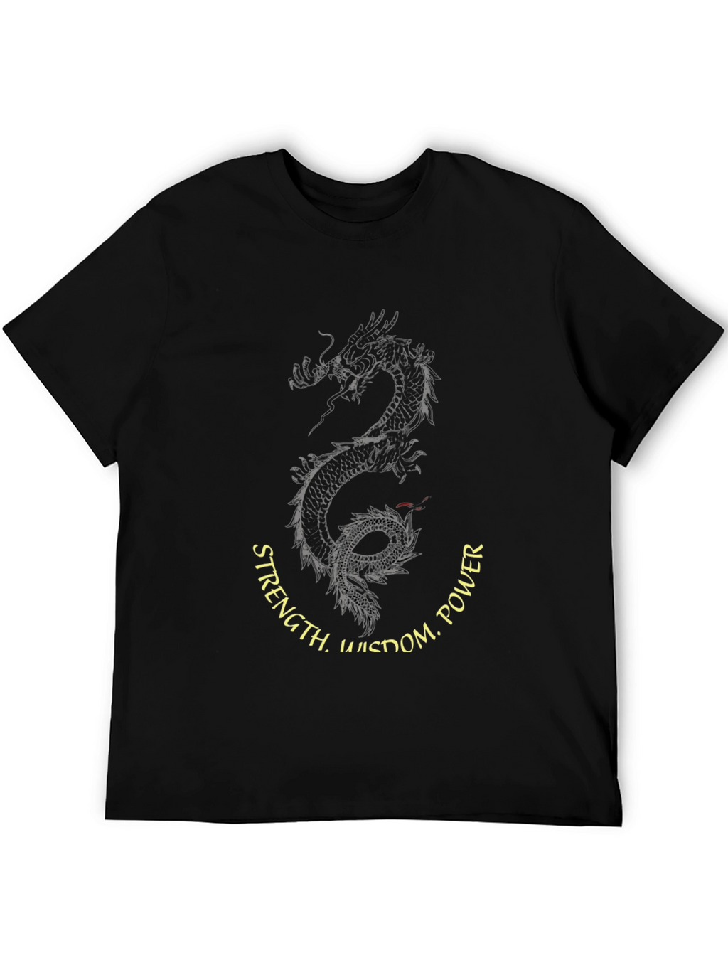 Dragon Wisdom Power Mens Graphic Tee