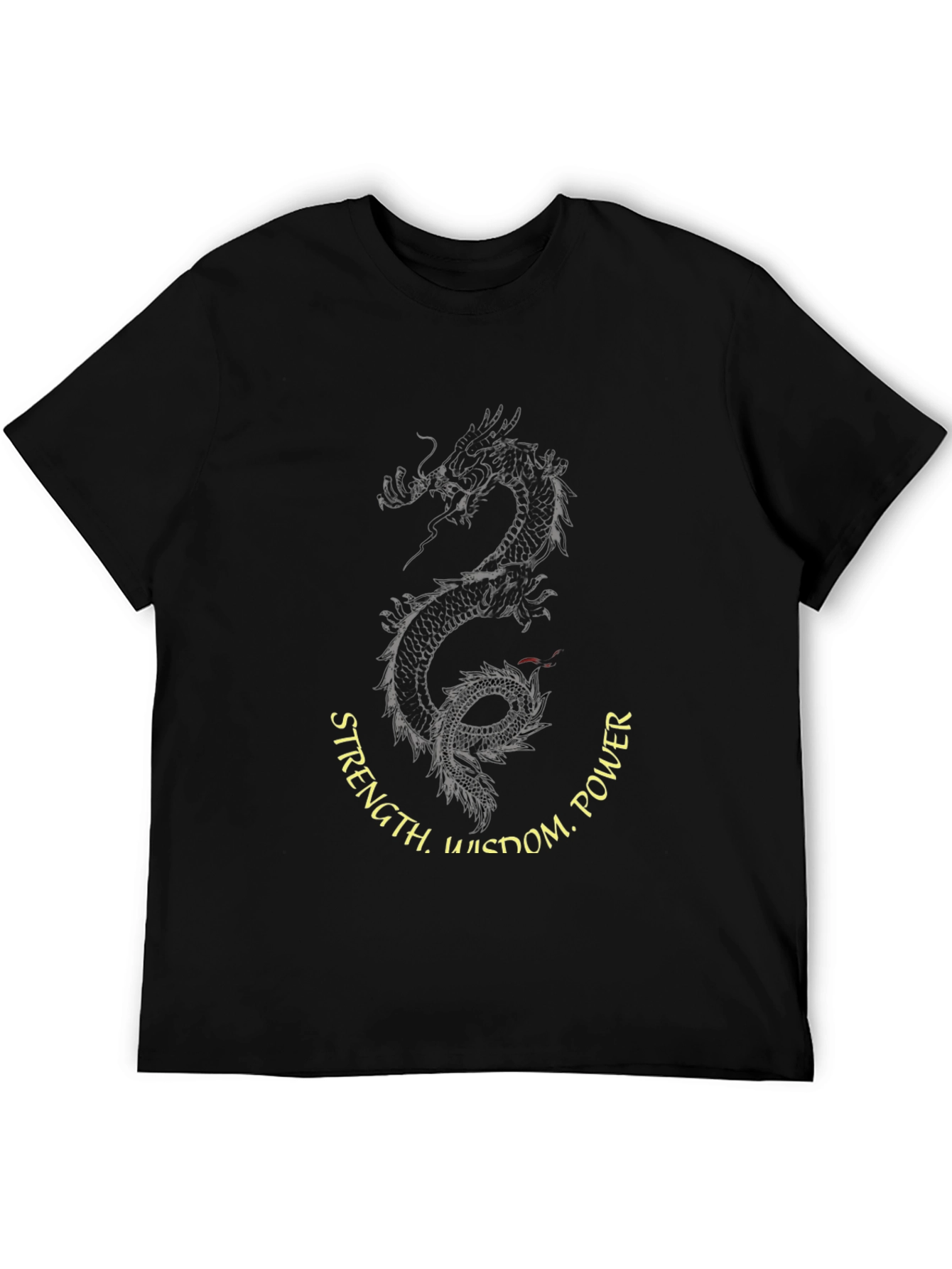 Dragon Wisdom Power Mens Graphic Tee