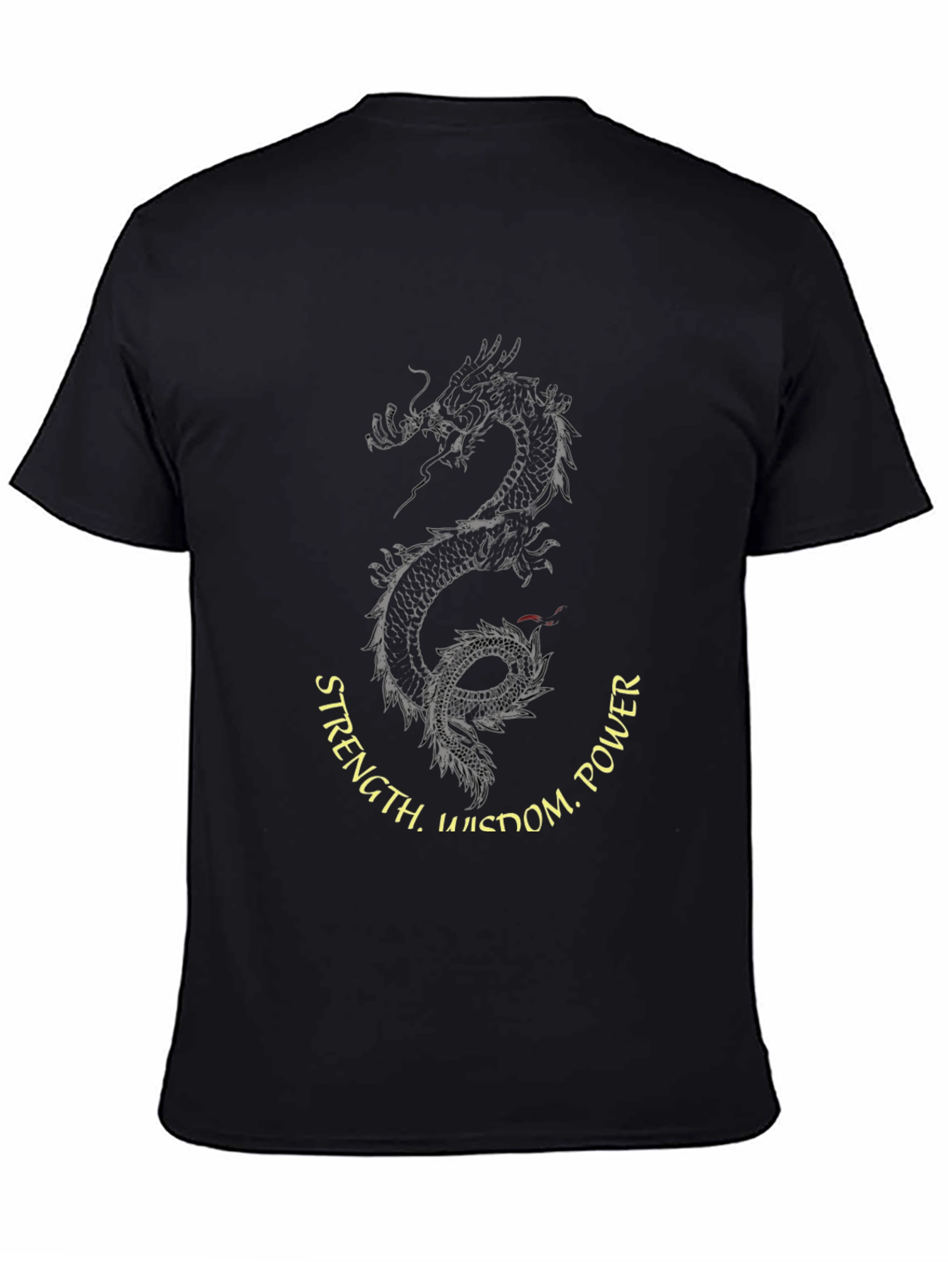 Dragon Wisdom Power Mens Graphic Tee