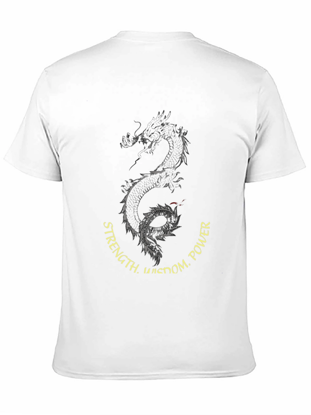 Dragon Wisdom Power Mens Graphic Tee