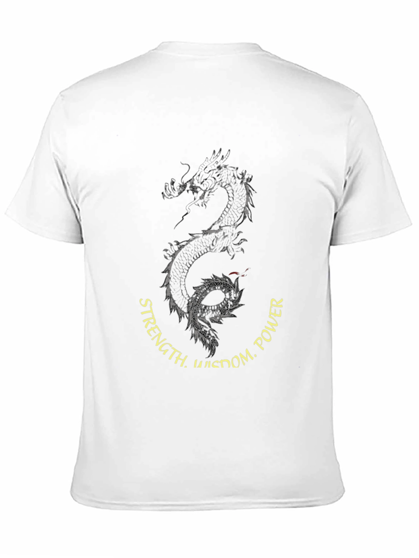 Dragon Wisdom Power Mens Graphic Tee