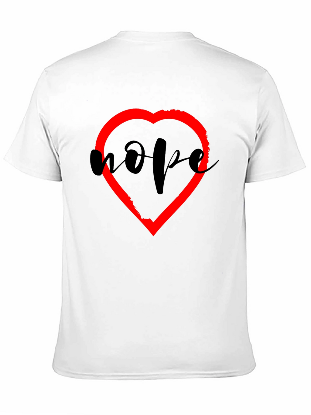 Hope Heart Graphic Tee - Unisex Black T-Shirt