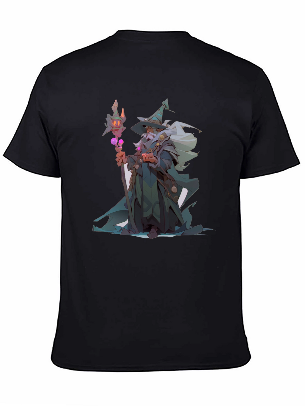 Wizard Graphic Black T-Shirt