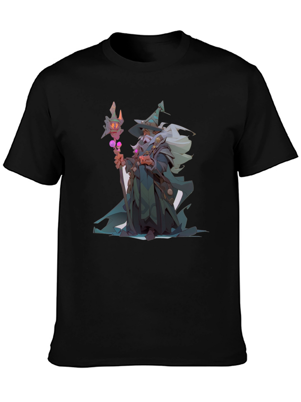 Wizard Graphic Black T-Shirt