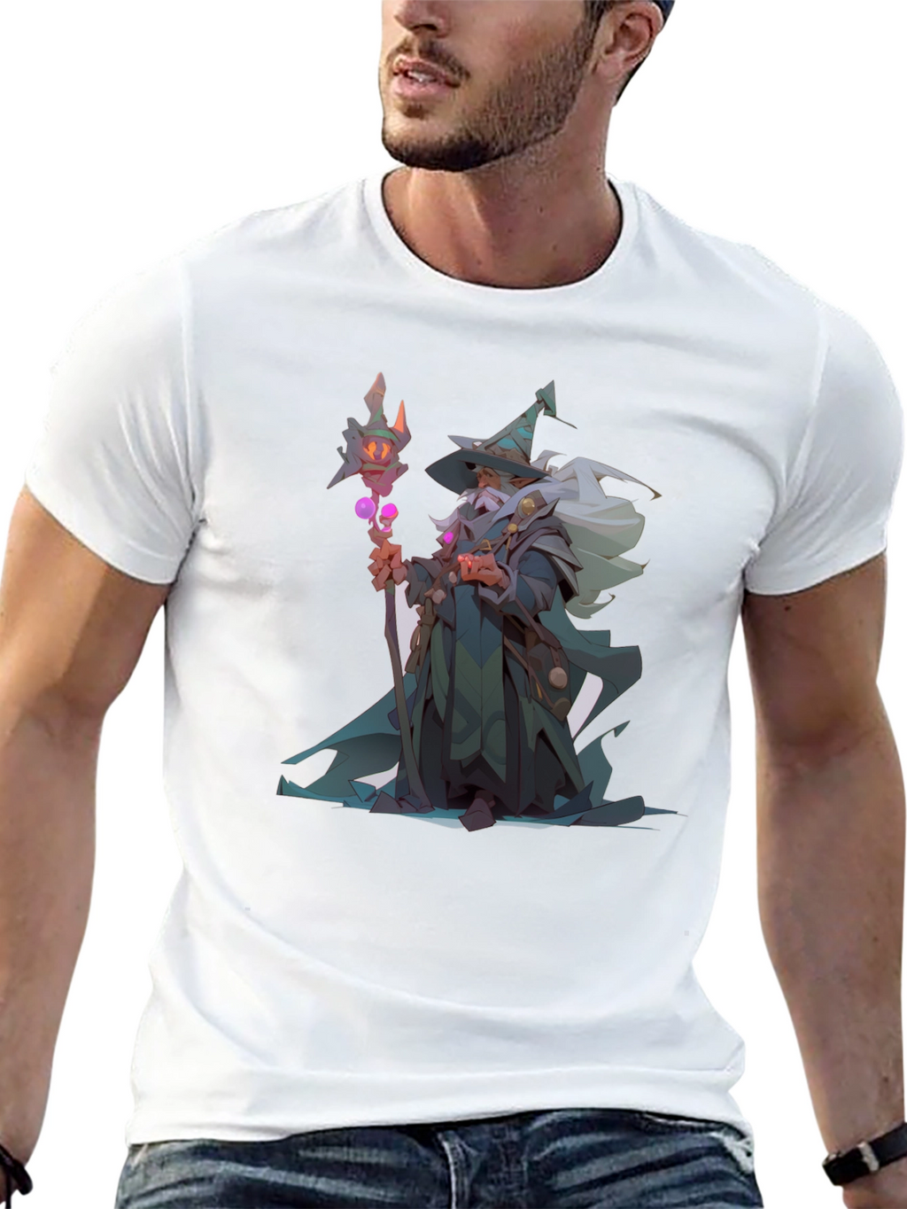 Wizard Graphic Black T-Shirt