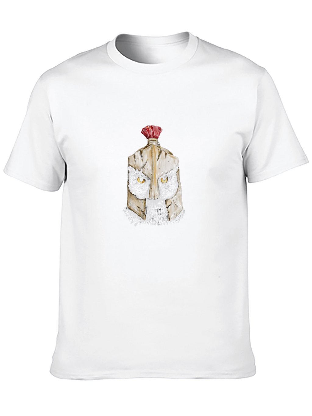 Warrior Helmet Graphic Black T-Shirt