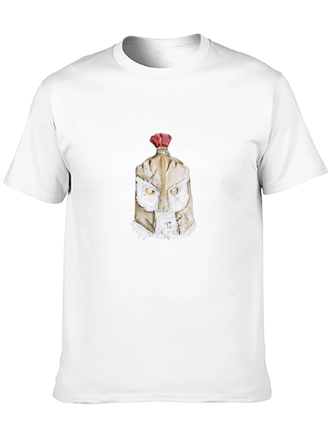 Warrior Helmet Graphic Black T-Shirt