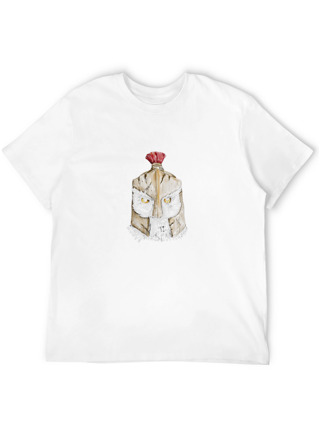 Warrior Helmet Graphic Black T-Shirt