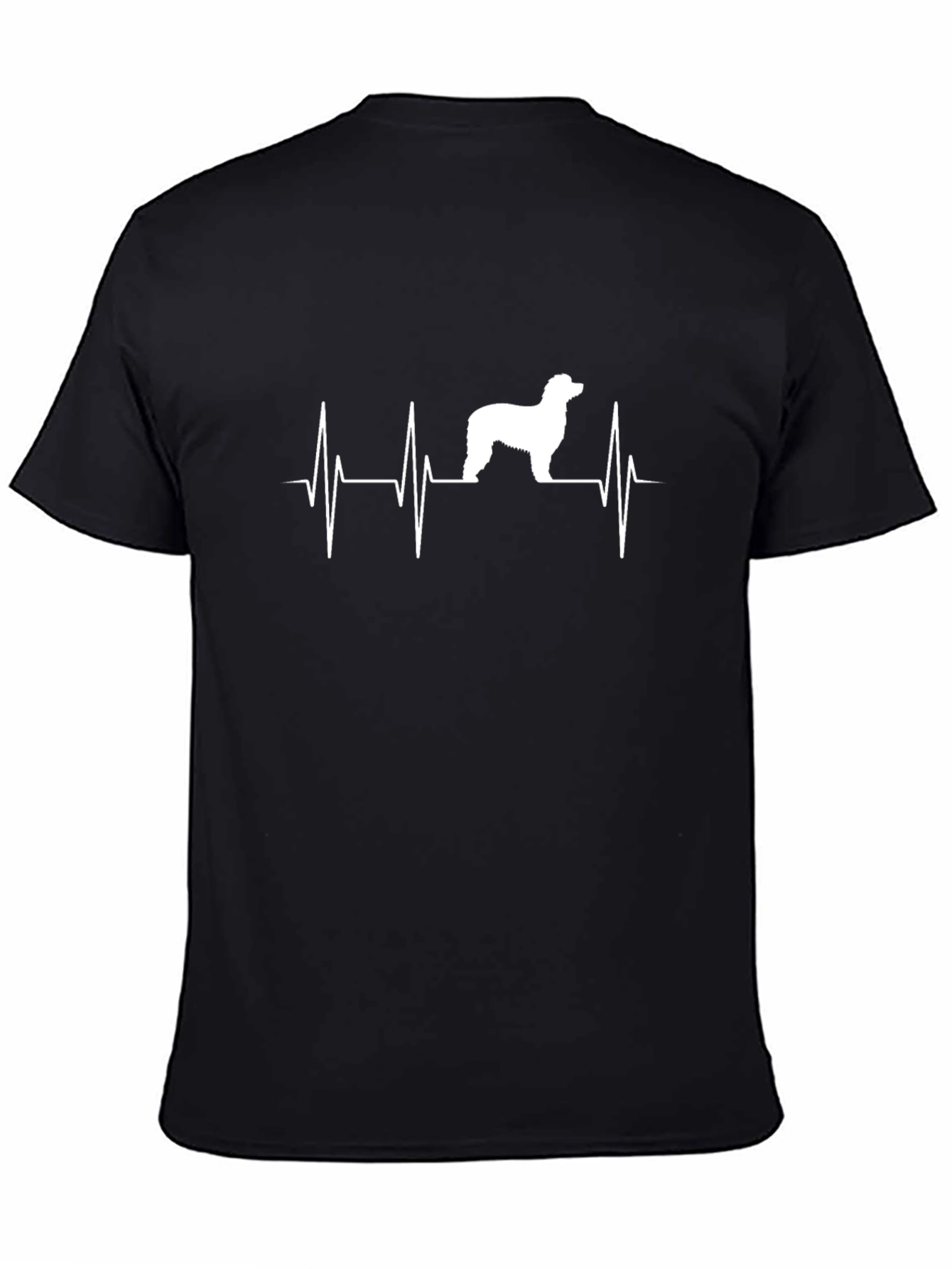 Dog Heartbeat T-Shirt - Black