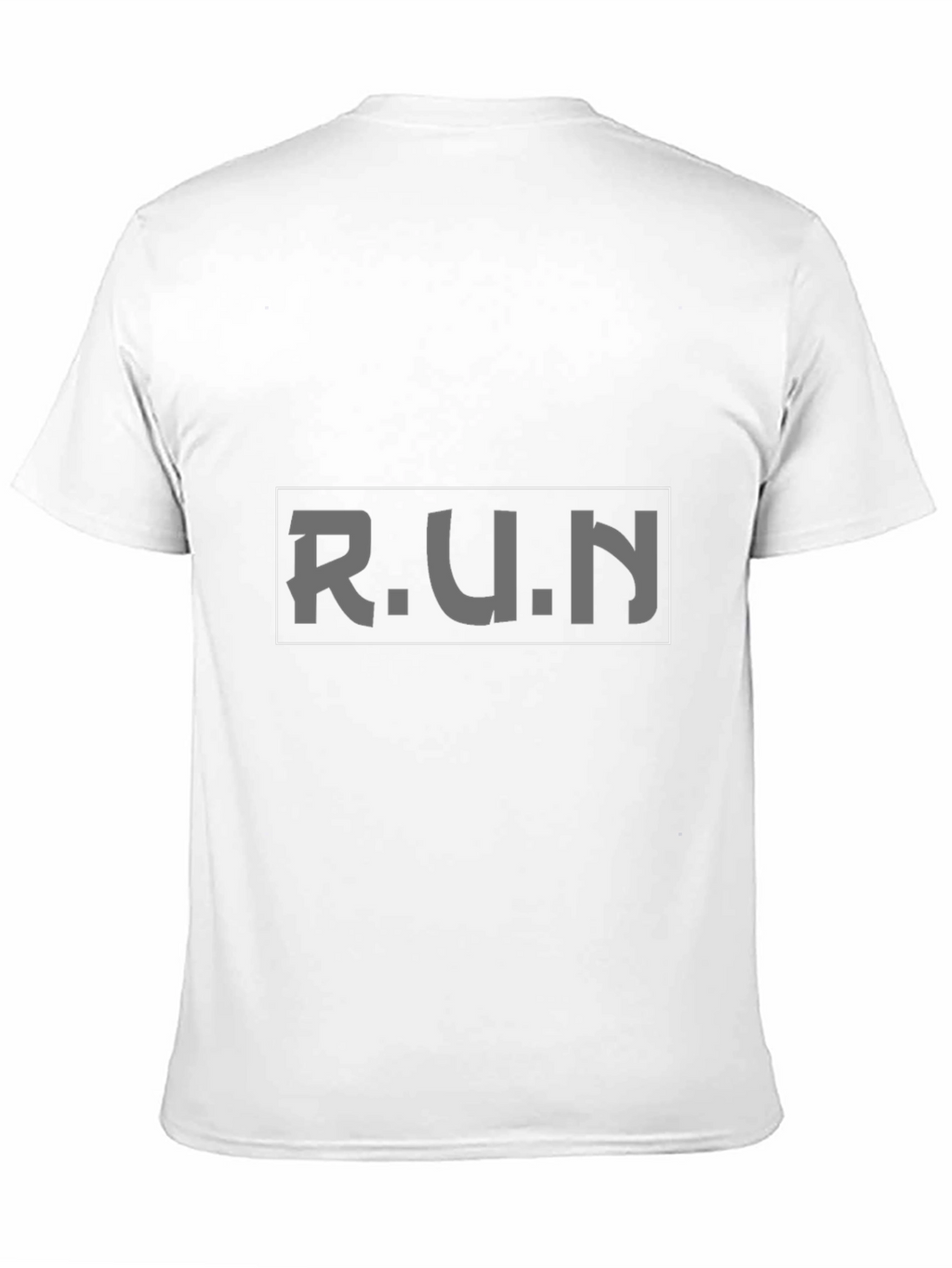 Mens Black RUN Graphic Tee - Athletic Style