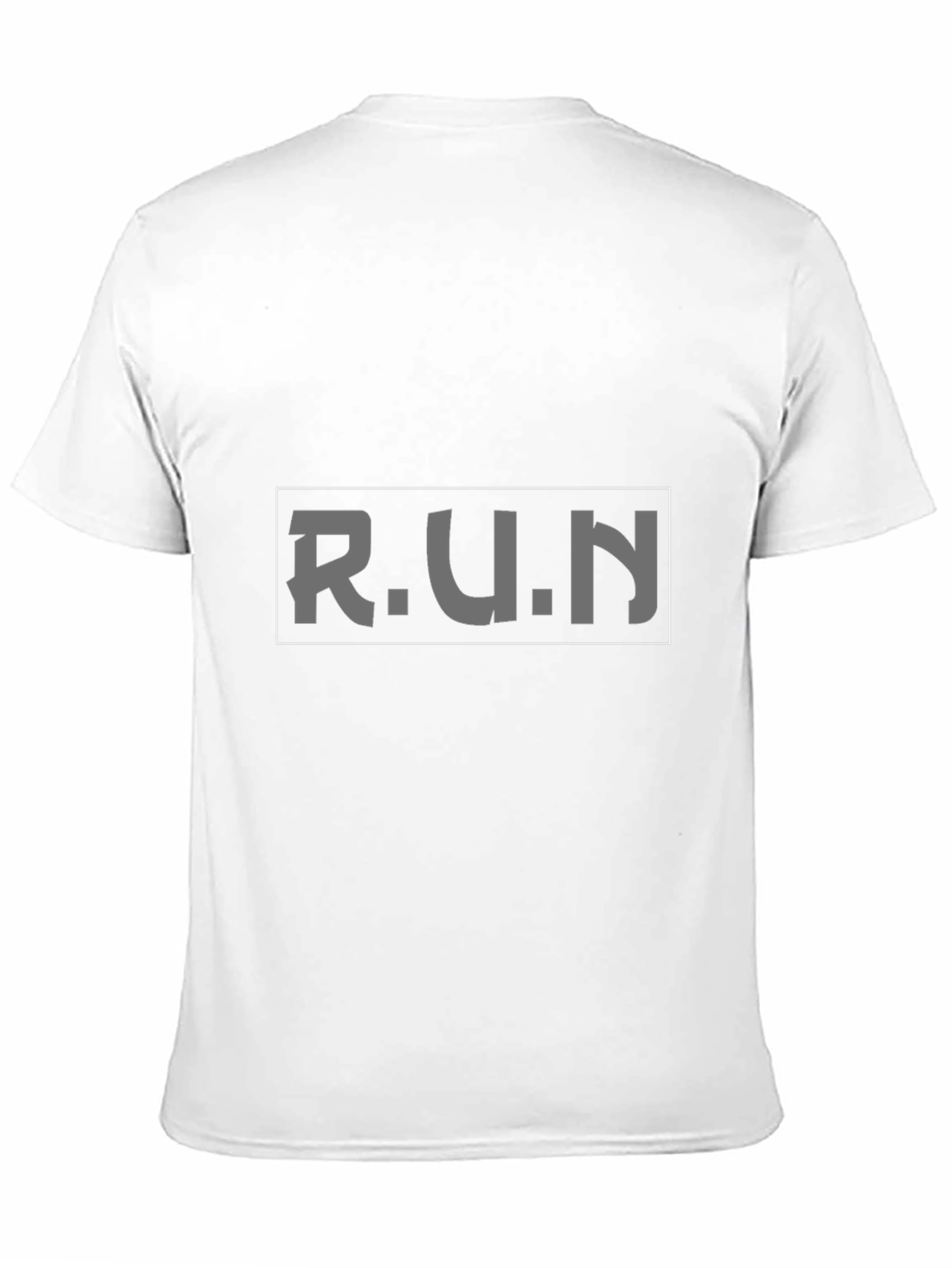 Mens Black RUN Graphic Tee - Athletic Style