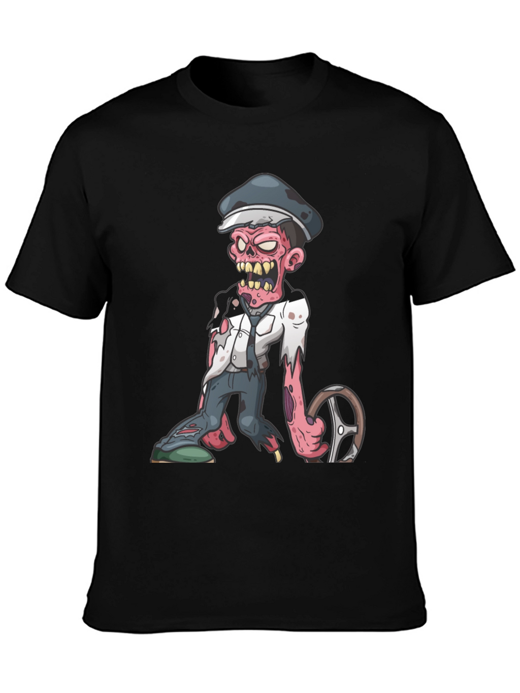 Zombie Driver Graphic T-Shirt - Horror Tee