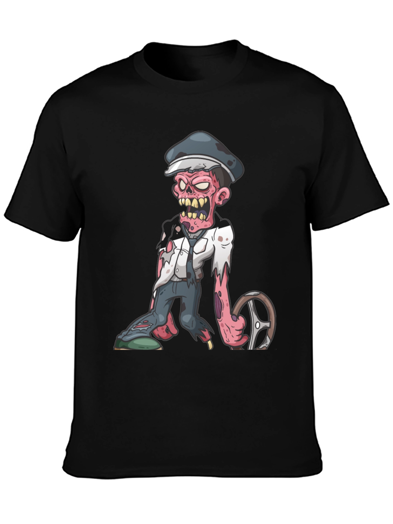Zombie Driver Graphic T-Shirt - Horror Tee
