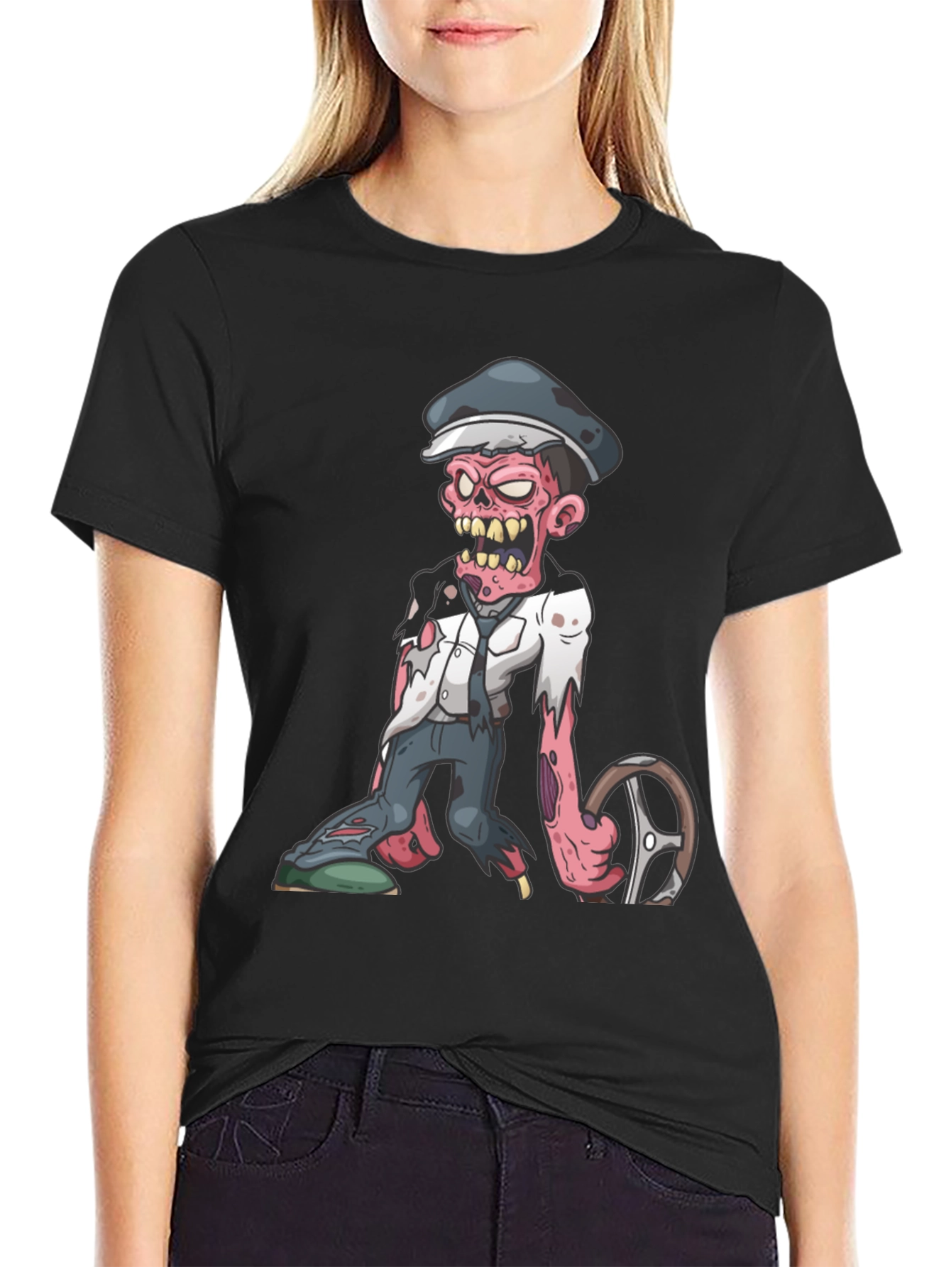 Zombie Driver Graphic T-Shirt - Horror Tee