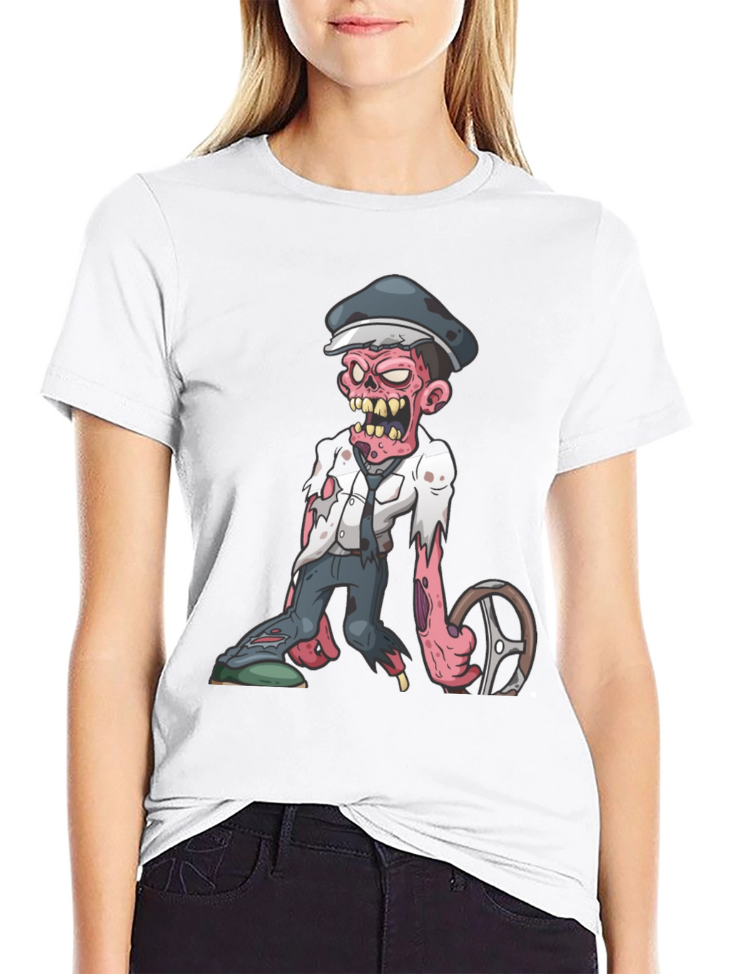 Zombie Driver Graphic T-Shirt - Horror Tee