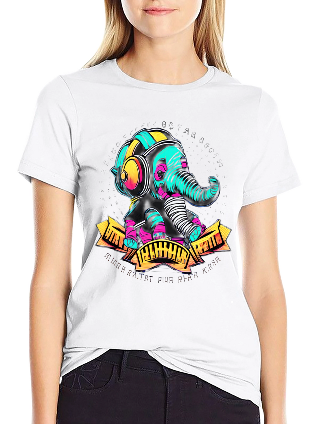DJ Elephant Graphic Tee - Cool & Unique Design