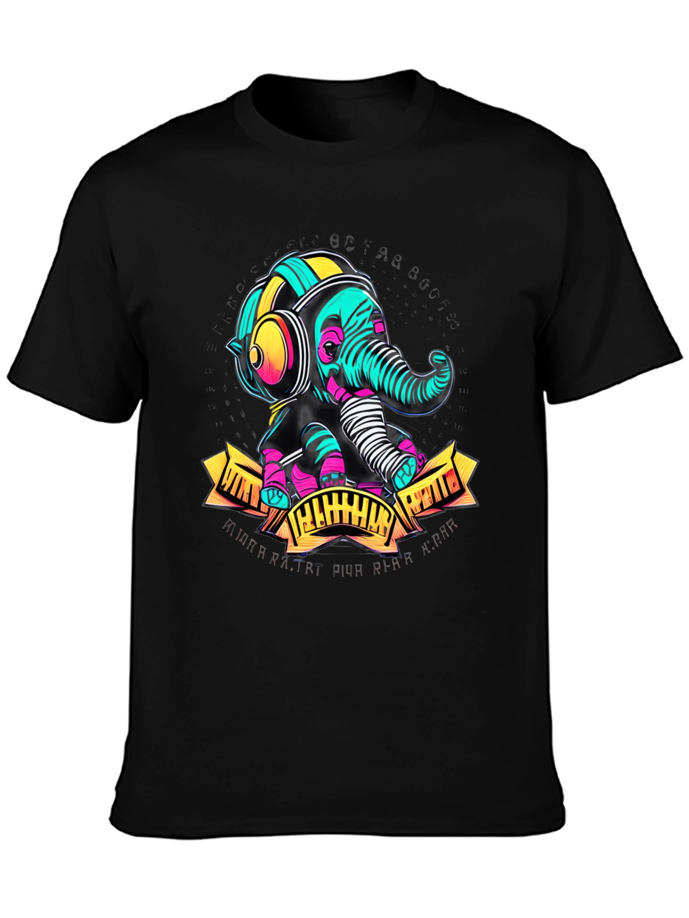 DJ Elephant Graphic Tee - Cool & Unique Design