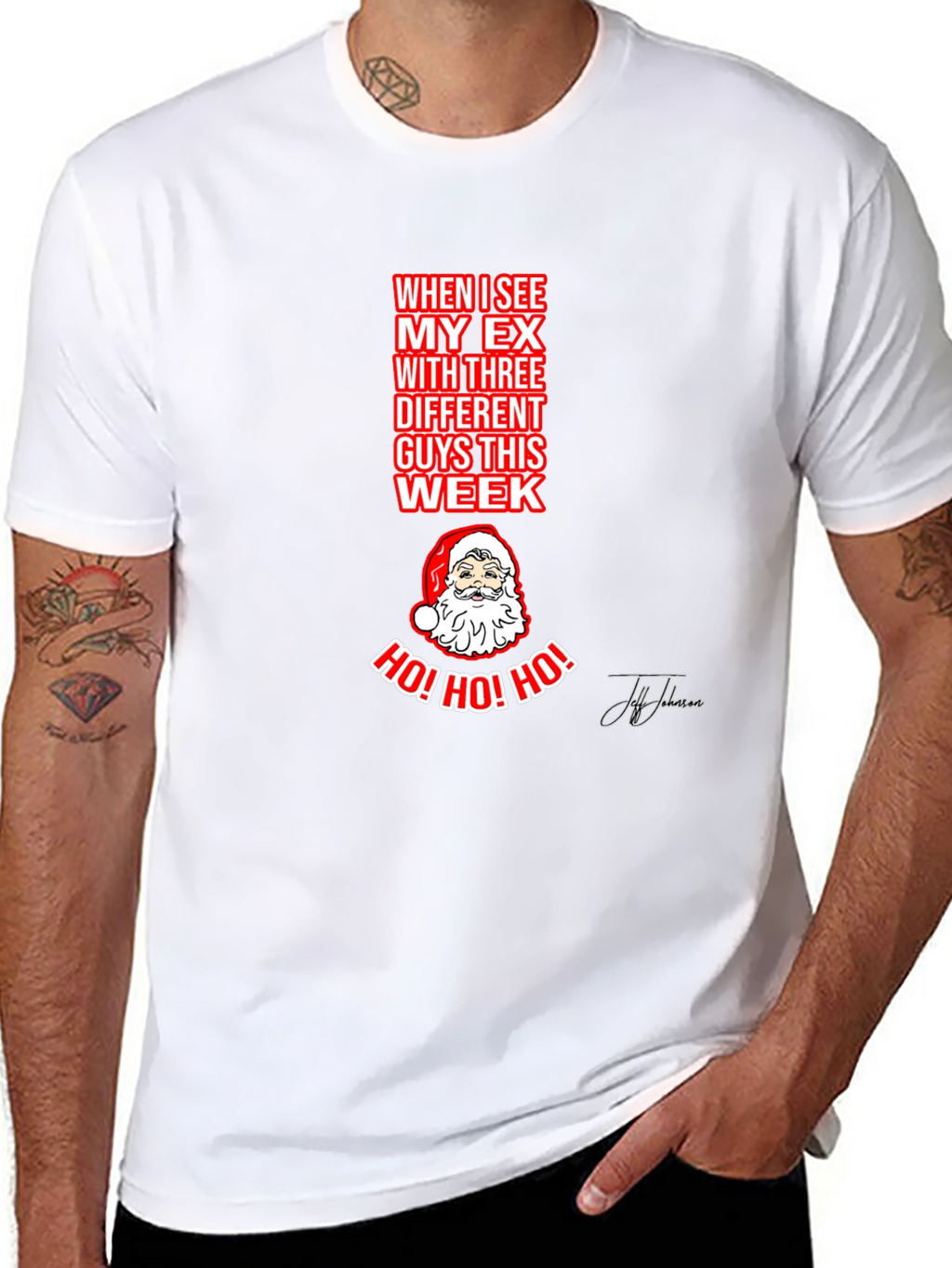 Ho! Ho! Ho! Funny Santa T-Shirt