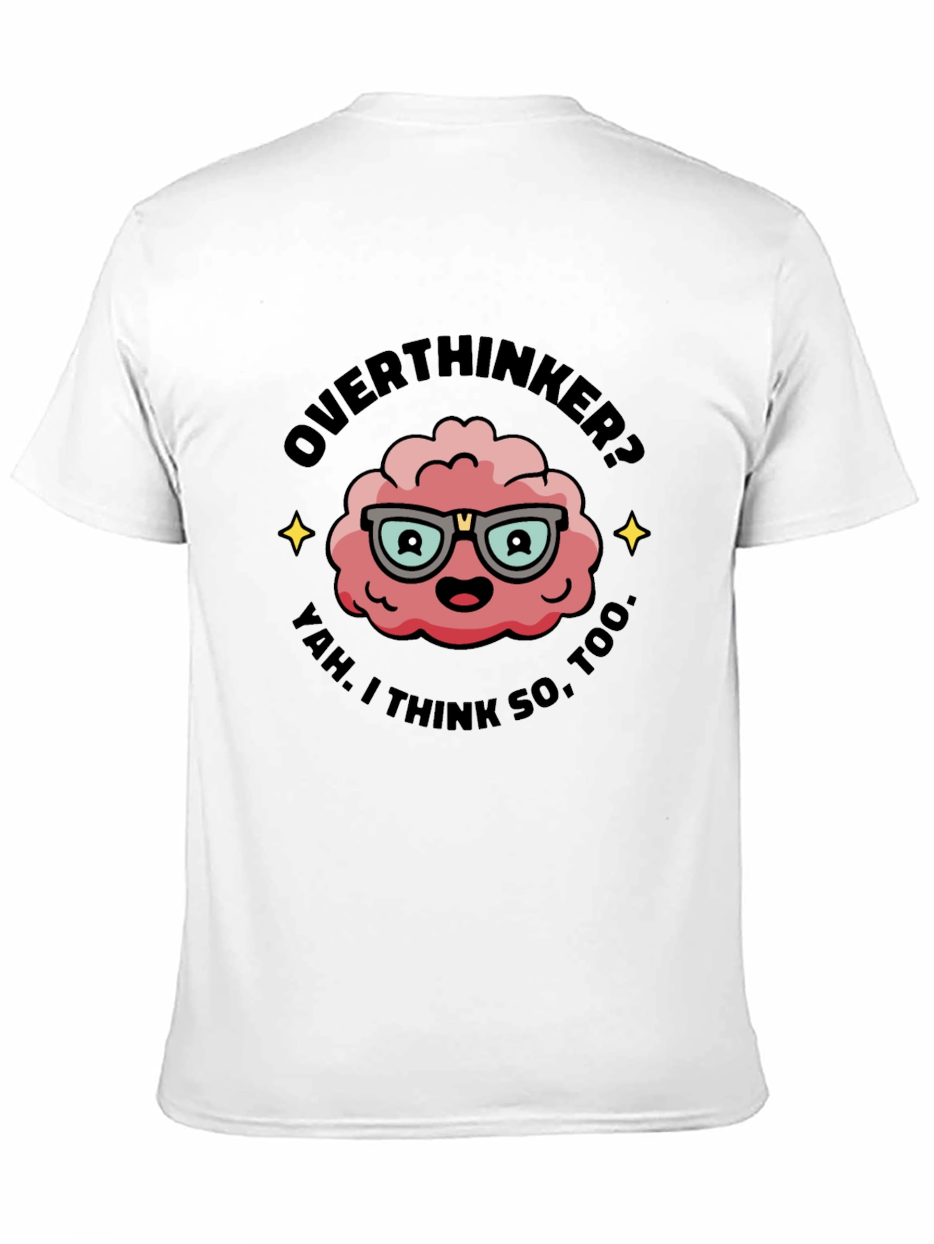 Overthinker T-Shirt - Funny Brain Graphic Tee