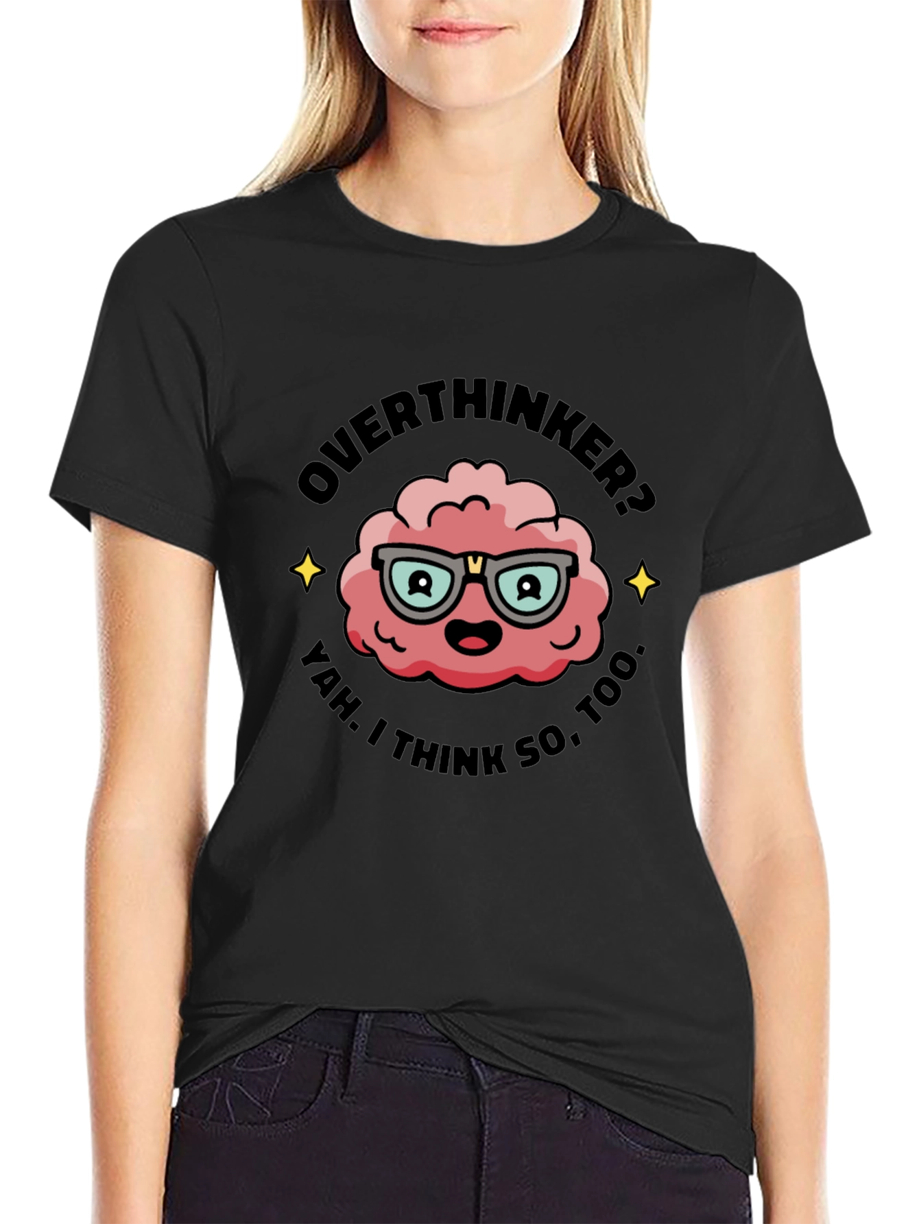 Overthinker T-Shirt - Funny Brain Graphic Tee