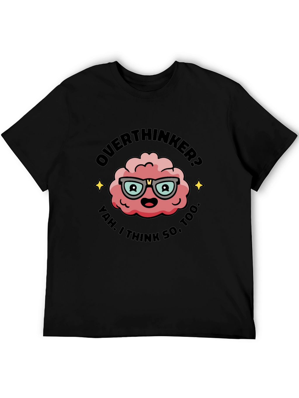 Overthinker T-Shirt - Funny Brain Graphic Tee