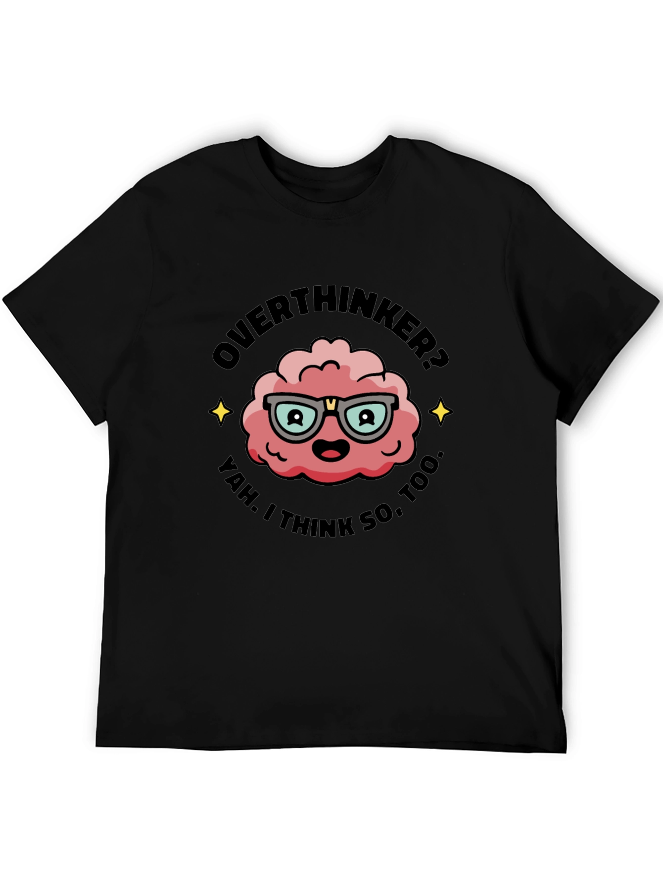 Overthinker T-Shirt - Funny Brain Graphic Tee