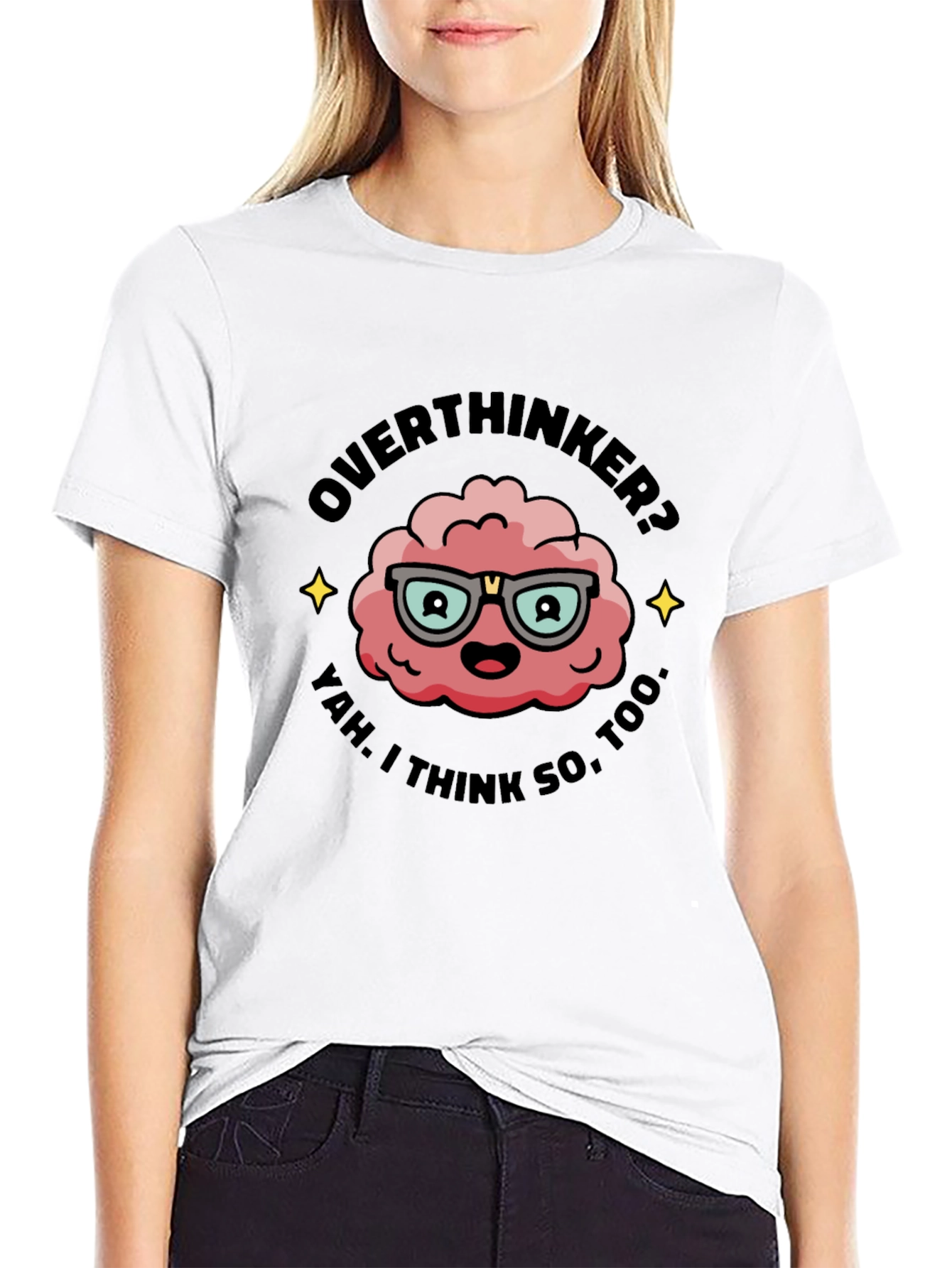 Overthinker T-Shirt - Funny Brain Graphic Tee