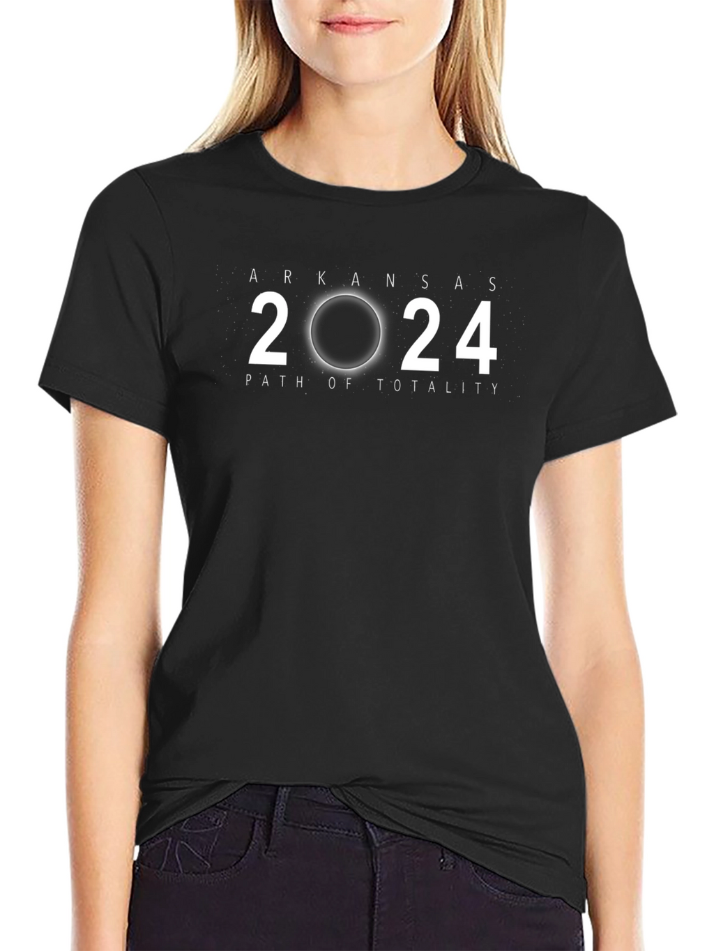 Arkansas 2024 Path of Totality Eclipse T-Shirt